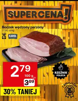 Delikatesy Centrum Boczek wędzony parzony 100g Karol oferta