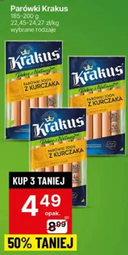 Delikatesy Centrum Parówki Parówki Krakus 185-200g oferta