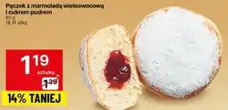 Delikatesy Centrum Pączek Pączek z marmoladą wieloowocową i cukrem pudrem 65g Delikatesy Centrum oferta