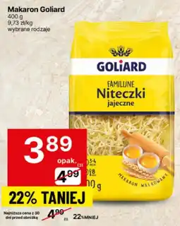 Delikatesy Centrum Makaron Goliard familijne niteczki jajeczne 400g oferta