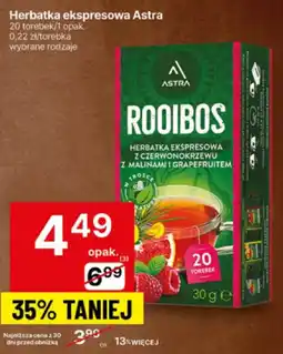 Delikatesy Centrum Herbatka ekspresowa Astra 20 torebek oferta