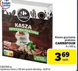 Globi Kasza gryczana prażona CARREFOUR 4x100g oferta