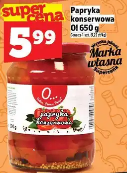 Topaz Papryka konserwowa 650 g Marka własna oferta