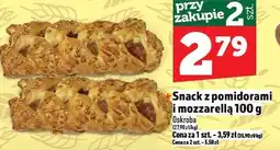 Topaz Snack z pomidorami i mozzarellą 100g Oskroba oferta