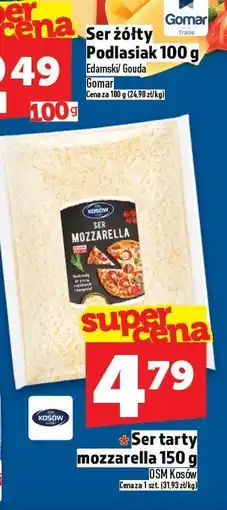 Topaz Ser tarty mozzarella 150g OSM Kosów oferta