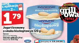 Topaz Jogurt kremowy o smaku biszkoptowym 120g Danone oferta
