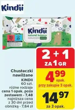 Carrefour Chusteczki nawilżane KINDII oferta