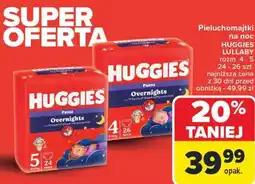 Carrefour Pieluchomajtki na noc HUGGIES LULLABY oferta