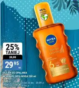 bi1 Olejek do opalania w sprayu spf6 nivea oferta