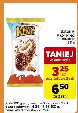 Carrefour Express Batonik MAXI KING KINDER 35g oferta
