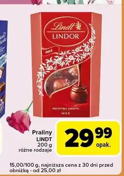 Carrefour Express Praliny LINDT 200g różne rodzaje oferta