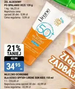 bi1 Mleczko ochronne dla dzieci spf50+ lirene sun kids oferta