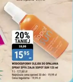 bi1 Wodoodporny olejek do opalania spray spf6 ziaja sopot sun oferta