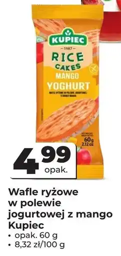 Odido Wafle ryżowe w polewie jogurtowej z mango Kupiec oferta