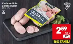 Delikatesy Centrum Kiełbasa biała parzona Karol 100g oferta