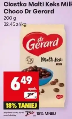 Delikatesy Centrum Ciastka Malti Keks Milk Choco Dr Gerard 200 g oferta