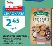 Auchan Bruschetta grzyby w śmietanie Maretti Bruschette oferta