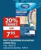 Auchan Filety śledziowe a la matjas klasyczne Lisner oferta