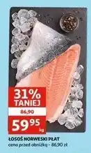 Auchan Łosoś norweski płat ze skórą oferta