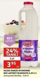 Auchan Mleko bez laktozy 3.2% Mlekovita Wydojone oferta