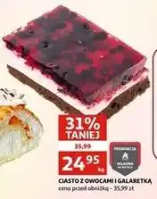 Auchan Ciasto z owocami i galaretką oferta