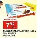 Auchan Baton Kinder Mleczna Kanapka oferta