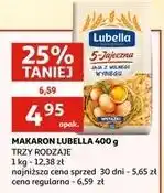 Auchan Makaron 5-jaj wstążki Lubella Jajeczna oferta