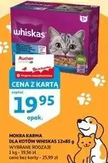Auchan Karma dla kota rybne przysmaki Whiskas oferta