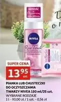 Auchan Chusteczki do demakijażu twarzy Nivea Rose Touch oferta