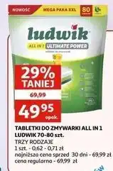 Auchan Tabletki do zmywarek lemon Ludwik All In One oferta