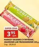 Auchan Ciastka markizy o smaku truskawkowym Deserro oferta