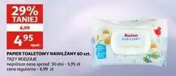 Auchan Papiero toaletowy nawilżany rumiankowy Auchan oferta