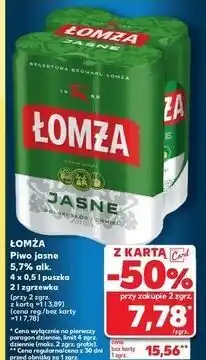 Kaufland Piwo Łomża Jasne (Dawniej Export) oferta