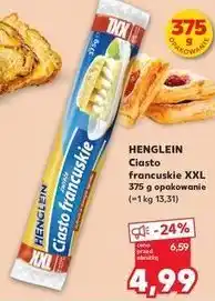 Kaufland Ciasto francuskie xxl Henglein oferta
