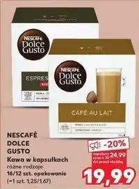 Kaufland Kawa cafe au lait Nescafe Dolce Gusto oferta
