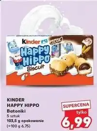Kaufland Batoniiki kakaowe Kinder Happy Hippo oferta