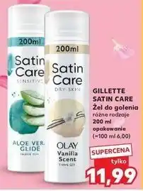Kaufland Żel do golenia olay vanilla scent Gillette Satin Care oferta