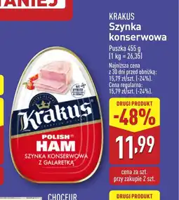 ALDI Krakus Szynka konserwowa oferta