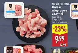 ALDI Gulasz wieprzowy z szynki oferta