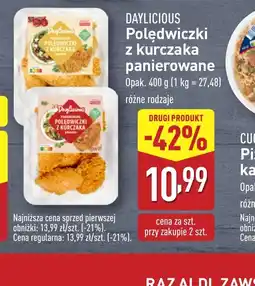 ALDI Daylicious Polędwiczki z kurczaka panierowane oferta