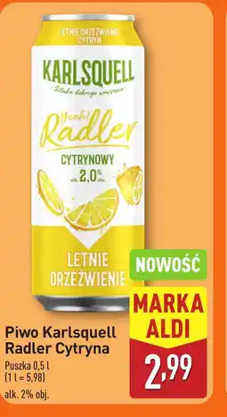 ALDI Piwo Karlsquell Radler Cytryna oferta