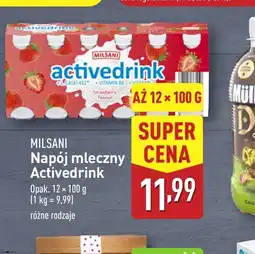 ALDI Napój mleczny Activedrink Milsani oferta