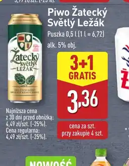 ALDI Piwo Zatecký Světlý Ležák oferta