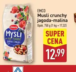 ALDI Musli crunchy jagoda-malina Emco oferta