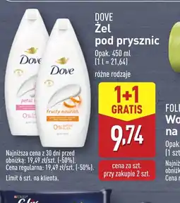 ALDI Zel pod prysznic Dove oferta