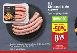 ALDI Kiełbaski białe surowe BBQ oferta