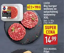 ALDI Big burger wołowy ze szlachetnej wołowiny XXL oferta