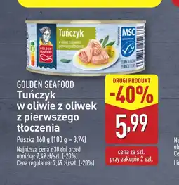 ALDI Tuńczyk w oliwie z oliwek z pierwszego tłoczenia Golden Seafood oferta