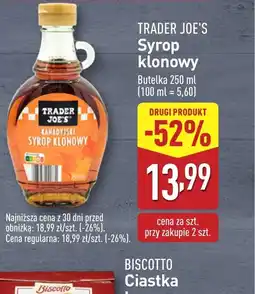 ALDI Syrop klonowy Trader Joe's oferta