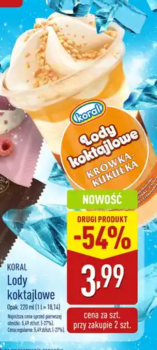 ALDI Lody koktajlowe Koral oferta